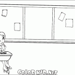 デスクでバービー