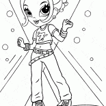 スタイリッシュな女の子のダンス