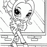 スカーフを持つ少女