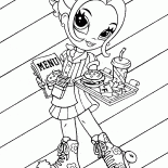 ローラースケートの女の子