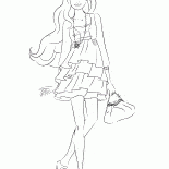 短いドレスでバービー