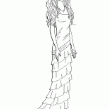 エレガントなドレスでバービー