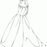 ウェディングドレスでバービー