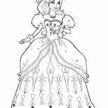 緑豊かなドレスでバービー