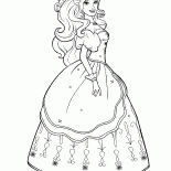 美しいドレスでバービー