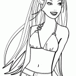 水着でバービー