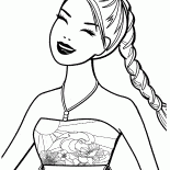 美しい組紐でバービー