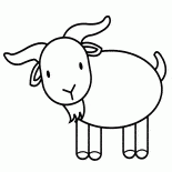 散歩のヤギ