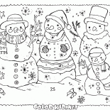 雪だるまの家族