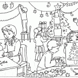 子どもたちは、新年の準備