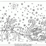 そりでサンタクロース