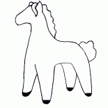 おもちゃ、馬