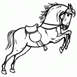 サーカスで馬