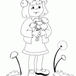 タンポポと少女