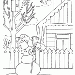 雪だるまが溶け