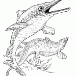 魚竜とプレシオサウルス
