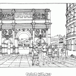 凱旋門とコロッセオ