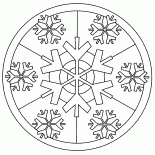 ぬりえ 雪の結晶 ぬりえ 雪の結晶