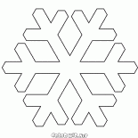 最も一般的な雪の結晶