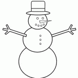 クリスマスの雪だるま