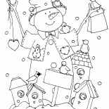 雪だるまとフィーダー