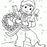 少年は贈り物を受け取りました