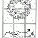 窓の外の雪