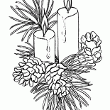 ブランチのクリスマスキャンドル