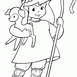 子羊とのクリスマスのスーツ