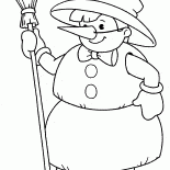 子供のための雪だるまの衣装