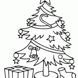 クリスマスツリーの下にプレゼント