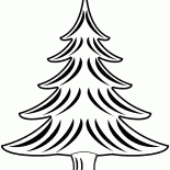 冬のクリスマスツリー