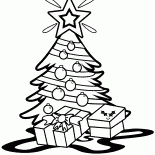 スターとクリスマスツリー