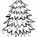 新年のためのクリスマスツリー