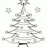 ストリートのファンシークリスマスツリー