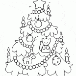 夜のクリスマスツリー