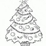 クリスマスツリーと光るおもちゃ