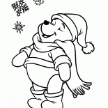 プーさんと雪