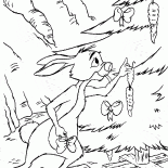 ウサギはクリスマスツリーを飾ります