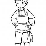 民族衣装を着た少年