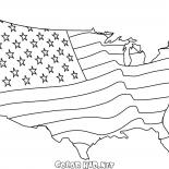 アメリカの国旗地図